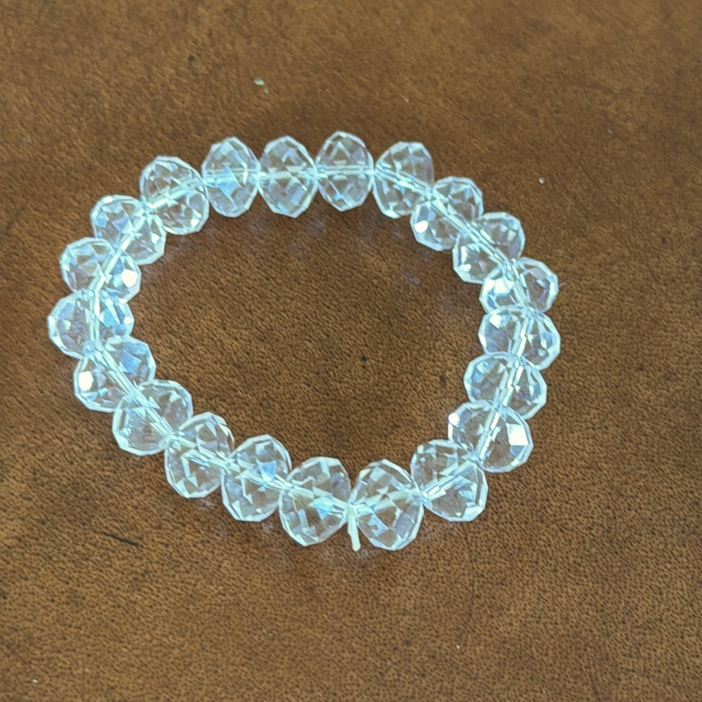 Clear Beaded Bracelet